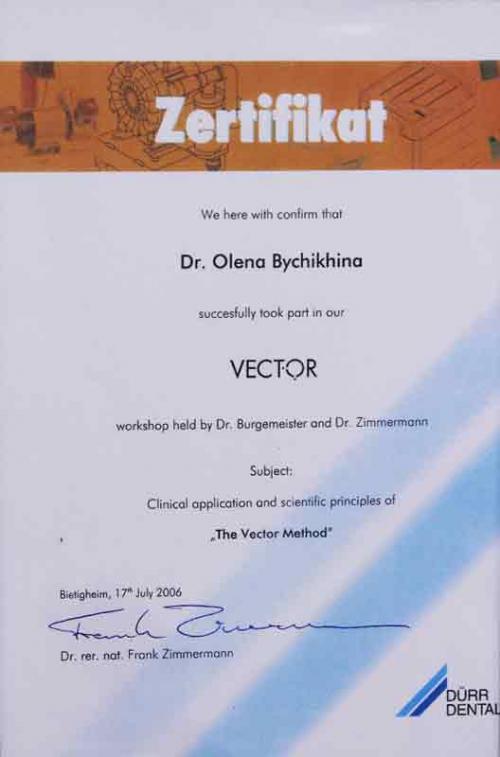 Курс обучения Vector терапия